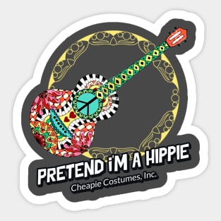 Pretend I'm a Hippie Halloween(Cheapie Costumes, Inc.) Sticker